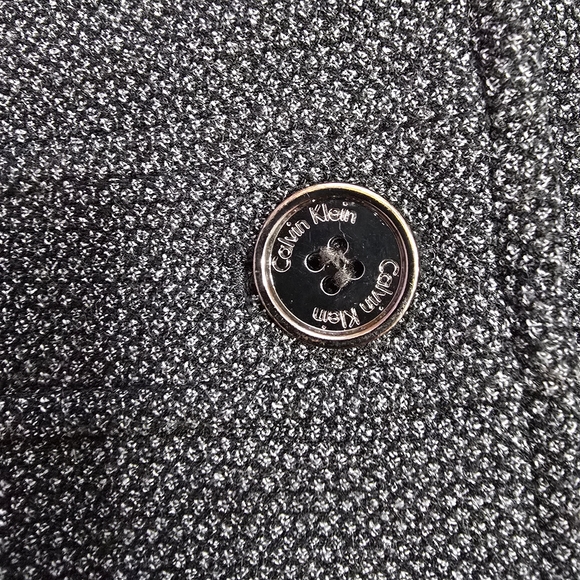 Calvin Klein Charcoal Gray Blazer Career Classy 10 - Picture 6 of 12